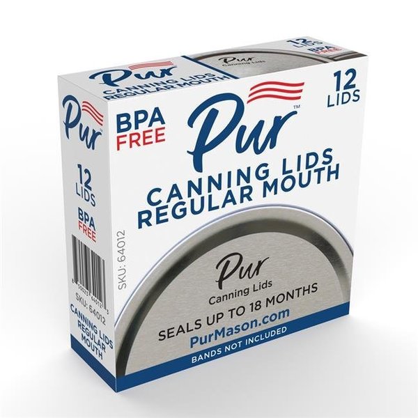 Pur Pur 6034877 Regular Mouth Canning Lid - Case of 12 - Pack of 36 6034877